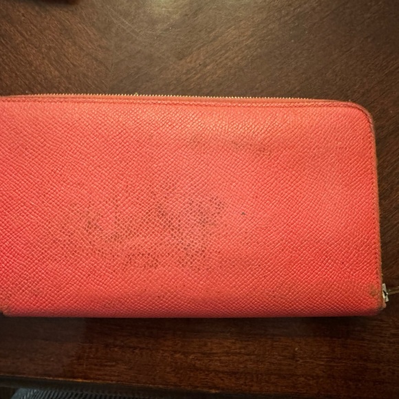 Hermes Orange and Pink Women's Wallet - Picture 5 of 8
